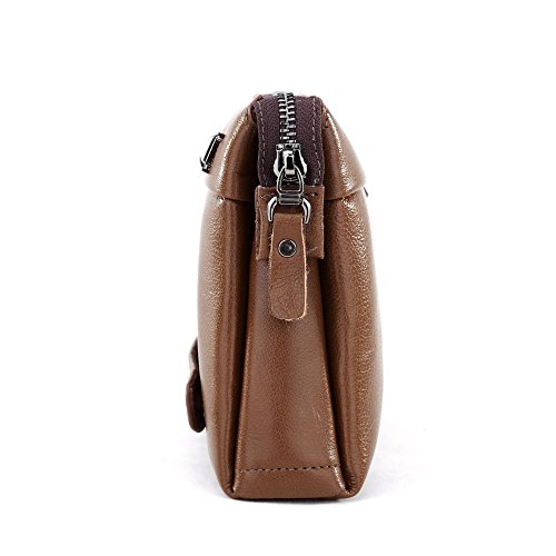 Men's Genuine Leather Big Wrist Clutch Bags Business Handbag High-capacity Soft3