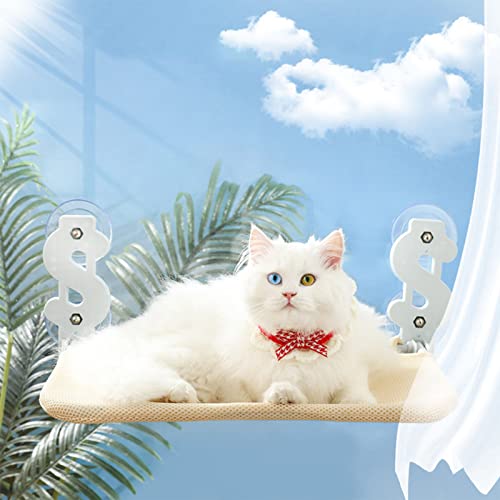 Poleiro para Janela de Gato, Tecido Respirável Forte Capacidade de Carga Dobrável Rede para Janela d