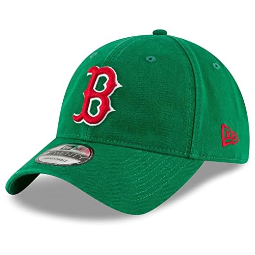 New Era MLB Core Classic 9TWENTY Adjustable Hat Cap One Size Fits All (Boston Red Sox Kelly Green)