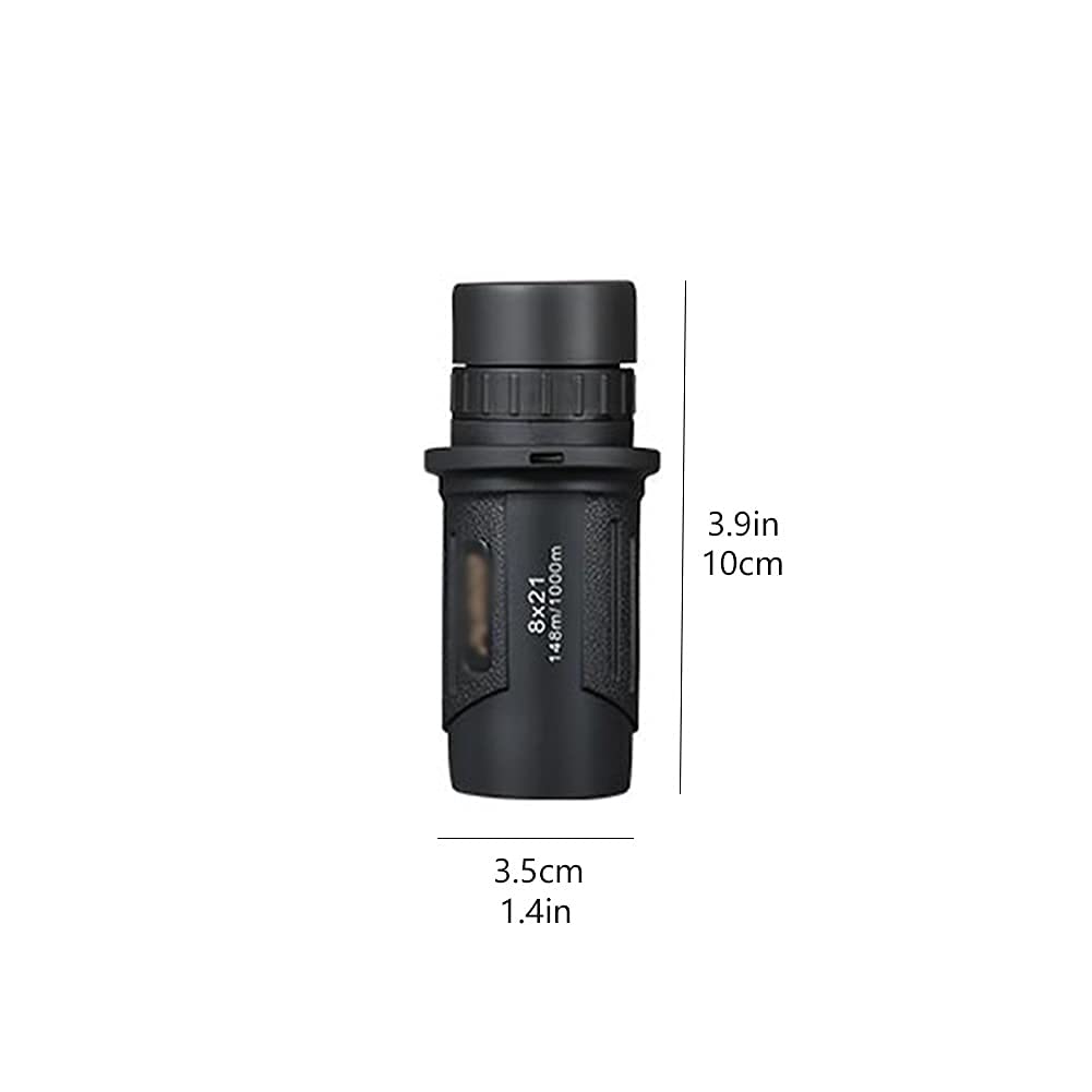 MRKU Télescope monoculaire 8X21 Mini Lunette monoculaire avec Support pour Smartphone pour la Chasse à la Faune Camping Voyage télescope Portable