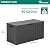 YITAHOME 80 Gallon Resin Deck Box, Weather Resistant Outdoor Storage Box, Lockable Indoor Outdoor Storage for Supplies and Essentials, Dark Gray