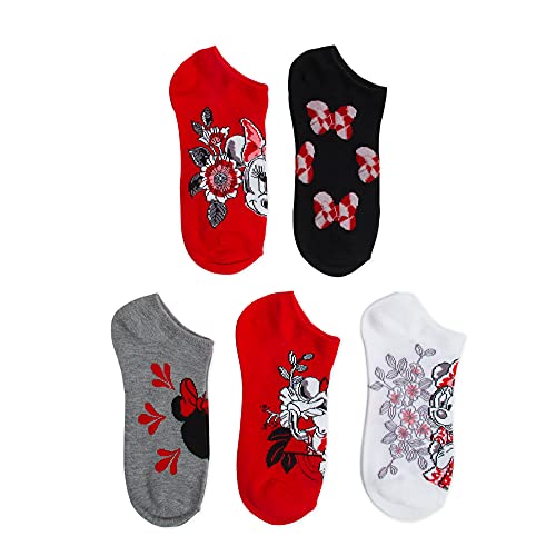 Image of Disney Women's Mickey Mouse 5 Pack No Show Socks