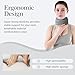 leeveel Neck Brace Cervical Collar, Neck Braces for Neck Pain and Support, Soft Foam Brace for Pain Relief, Adjustable Neck Support Collar for Sleeping, Travelling, Office (Grey)