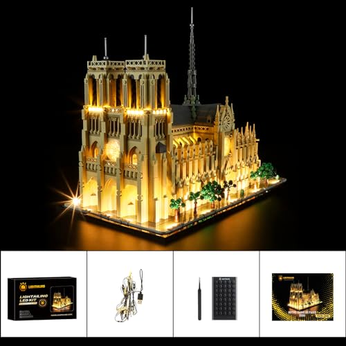 Image of LIGHTAILING Light Set for Lego-21061 Notre-Dame de Paris - LED Lighting Set Compatible with Lego Building Blocks Model - Model Set Not Included
