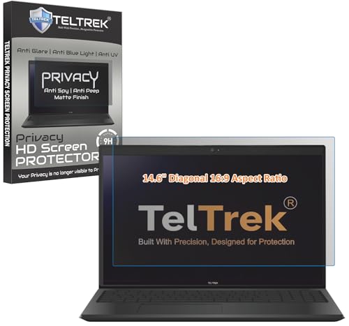 Image of Privacy Anti SPY Screenguard Compatible With Laptops With 14.6 inch Inch Diagonal with 16:9 Aspect Ratio Anti Peep Matte Screen Protector Not a Tempered Glass, Screenguard Size : 310 mm X 175 mm