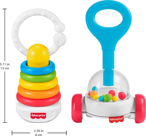 Fisher-Price Newborn Classics 2-Pack, Sensory Activity Toys - image 6