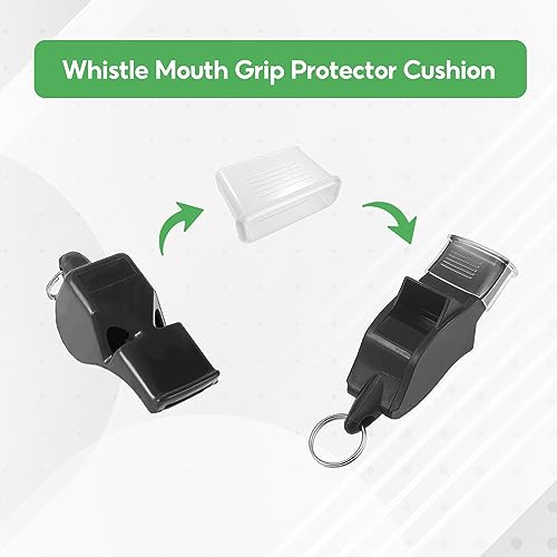 20 protectores transparentes para boquilla de silbato miniatura 5