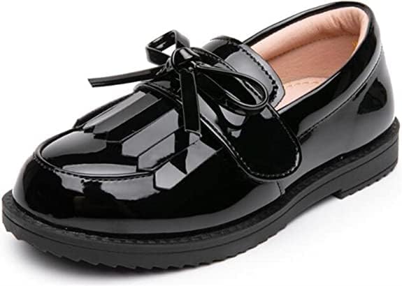 Image of kkdom Girl's Classic Tassel School Uniform Shoes British Style Oxford Shoes