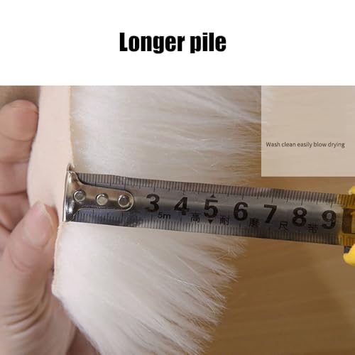 Tapis en peau de mouton synthétique à poils longs rose ultra soft 70 x 180 cm
