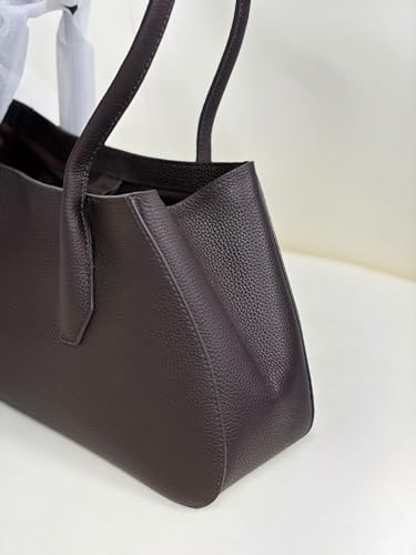 Bolso tote de cuero granulado para mujer miniatura 5
