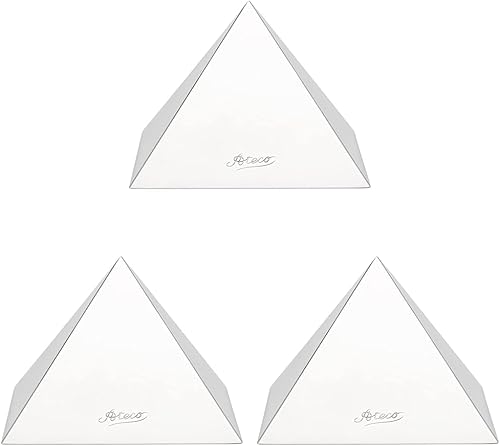 Miniatura 6 de Ateco 4937 molde de pirámide de acero inoxidable grande pirámide grande Plateado