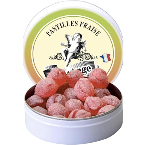 Pastilles Saint-Ange Fraise | Bonbons Traditionnels 100% Français Fraise