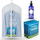 InstaSteam Electricity-Free Portable Travel Steamer For Clothes, Cruise & TSA Compliant, Kit including 3 Wrinkle Release Pods, Wrinkle Release Spray & Garment Bag, Mini Steamer, Eco-Friendly