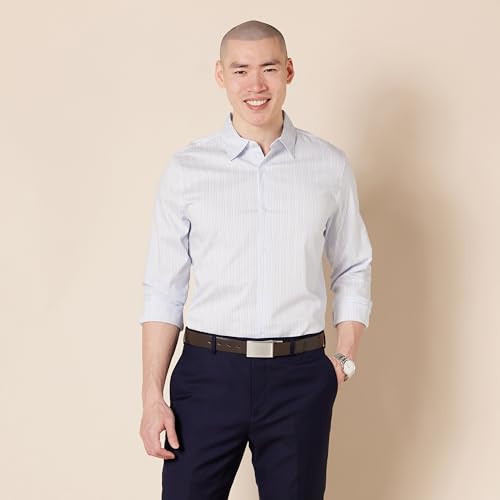 Amazon Essentials Men's Leather Reversible Plaque Dress Belt - Discontinued Colors3