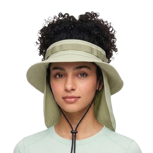 Visera Ajustable Beige Khaki con Protección para Cuello miniatura 1