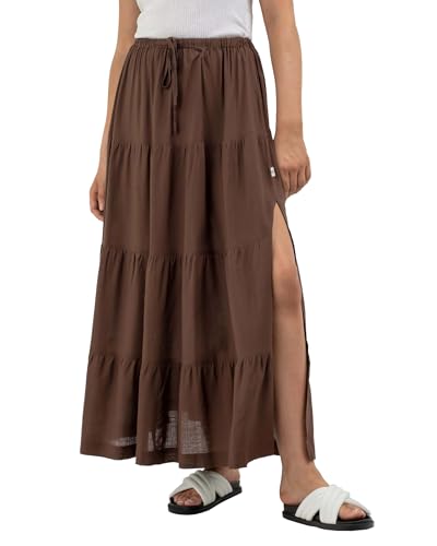 Rhythm Classic Tiered Womens Maxi Skirt - Casual Maxi Long Skirts for Women - Lightweight High Waisted Maxi Skirt