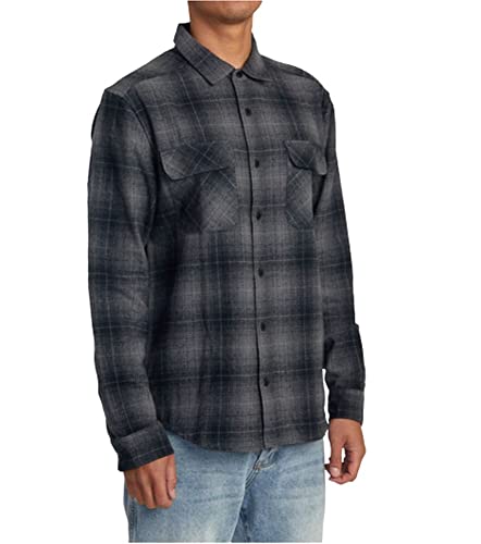 RVCA Men's Thatll Work Flannel Long Sleeve Woven Shirt4