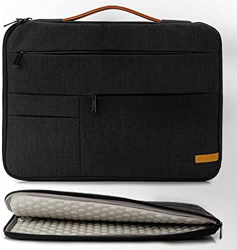 KINGSLONG 17 17.3 inch Laptop Sleeve Case Bag,Slim Protective Shockproof Handle Carrying Case Notebook Computer Cover Fit for Acer Asus Dell Lenovo HP Toshiba Black
