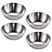 Produktbild Qanye 4 Stücke Edelstahl Saucenschälchen, Edelstahl Mini Dipschalen, Kleine Servierschalen Snackschale, Edelstahl Snackschalen, Benutzt als Dipschale, Saucenschale, Gewürzschale, Snackschale