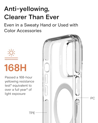 Coque pour iPhone 15 Pro MOFT MagSafe protection premium transparente claire