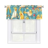 Mejora la decoración de tu ventana de cocina con estas bonitas cortinas cortas WHJSHOP con cenefa, con un acabado de terciopelo duradero de piel de melocotón que añade un toque brillante de color mientras que proporciona un práctico filtrado de luz para privacidad y comodidad.