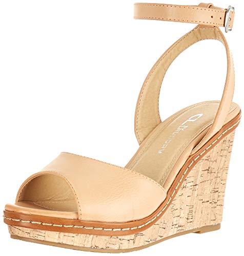 Chinese Laundry Women's Booming Wedge Sandal, Dark Nude Burnished, 10 M US