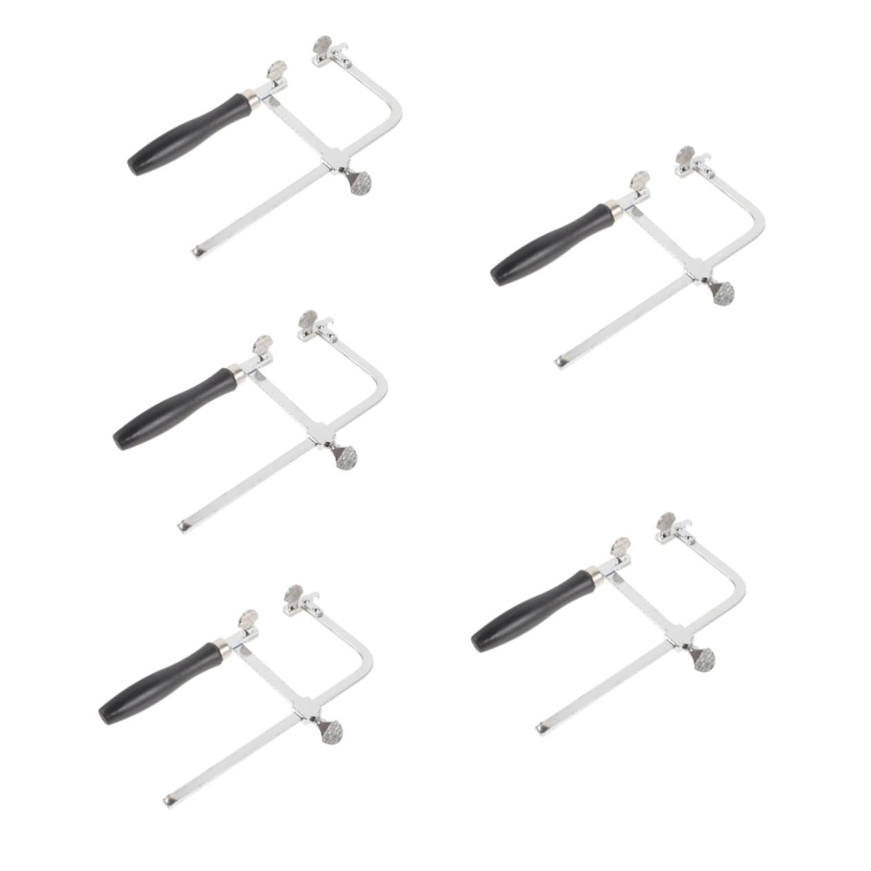 HOMSFOU 5 Pezzi Seghetto per Gioielli con Ergonomico Strumento Fai Da Te per Creazione Leggero e Compatto per Lavorazioni Artigianali