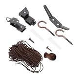 Amosfun Set di Calamite per Tende in Poliestere e Metallo Accessori per Tende Avvolgibili Semplici da Utilizzare e Resistenti per Installazione da Casa e Soggiorno