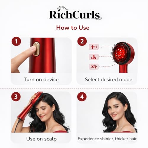 Image of Premium Head Scalp Electric Massager 2 in 1 Hair Oil Applicator Comb | IPX7 Waterproof Portable Massager Brush | Hair Growth & Stress Relief Scalp Care