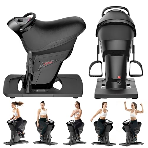 Horse Riding Machine, 3D Electric Horse Riding Simulator, 20 Speed Indoor Exercise Fitness Equipment with LCD Display for Abdomen, Waist, Leg & Full Body Workout 2i3