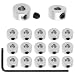 Hobbypark 15pcs 1/8" Plated Landing Gear Stopper Set Wheel Collar 8x3.1mm / 0.31"x 0.12" RC Airplane Replacement