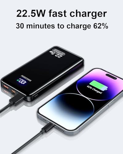 20000mAh Fast Charging Power Bank with LCD - USB-C Portable Charger - Image 2