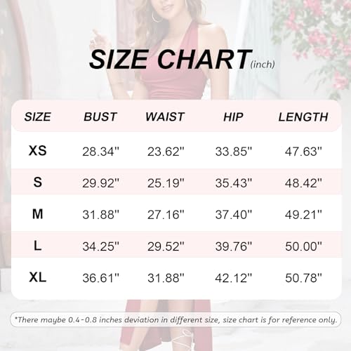 Balimtoy Vestido longo feminino, frente única, frente única, colado ao corpo, colado ao corpo, sexy,