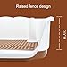 SJJALAKAJA Removable Dogs Potty Easy to Clean Portable Pet Potty Raised Enclosure on Three Sides with Urinary Guide Post Spot Toileting Suitable for Small and Medium Sized Dogs(Brown)