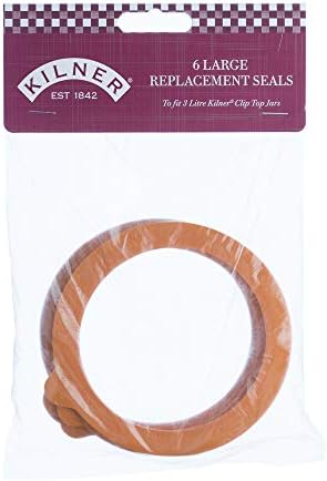 Kilner Rubber Seals for 3 Litre Jars, White, 3L