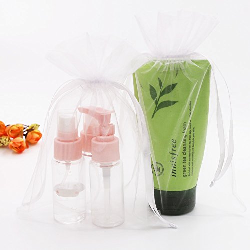 Sumdirect 100Pcs 6X9 Inches Organza Gift Bags With Drawstring-White #TOP3
