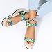 Sandals For Women With Arch Support,Ladies Fashion Summer Canvas Colorful Tie Dye Round Toe Wedge Platform Sandals,Closed Toe Sandals Women