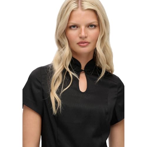 Superdry LBD Satin Mandarin Short Dress M