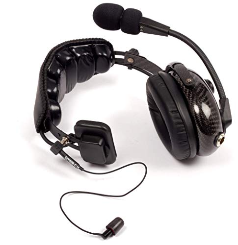 DALCOMM TECH Carbon Fiber J2-Dual Pro Video Headset for Camera Operators - Compatible with RTS, Clear-Com, Riedel, HME, Telex, Studio Technology- w/Accessories. for Handheld and Mounted Cameras