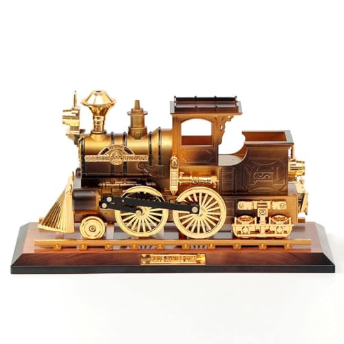 Image of AUGEN Exclusive Music Box Musical 360 rotatable Carousel Children's Wooden Men and Women Birthday Creative Christmas Valentine's Day Gift Home Decoration (Train)
