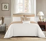 Etrexonline Juego de Funda Nórdica 3 Piezas Cama 90 - Reversible Doble Color - Microfibra Suave - 1 Funda Edredón 150x220 cm, 1 Bajera 90x200 cm y 1 Funda Almohada 50x90 cm (Crudo y Beige)