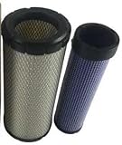 ONE SET OF AIR FILTER 133720A1 & 133721A1, COMPATIBLE FOR CASE EXCAVATORS or TRACTORS CX75SR, CX80,
