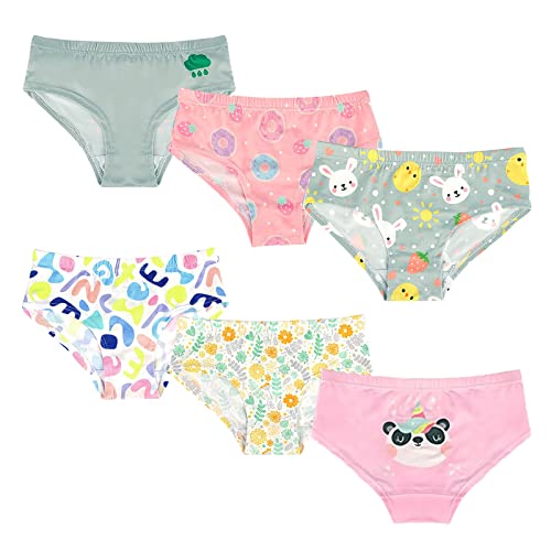 Zreey Toddler Girls Underwear Panties Soft Breathable Comfort Girls Panties 6-Pack 3-4T #TOP13