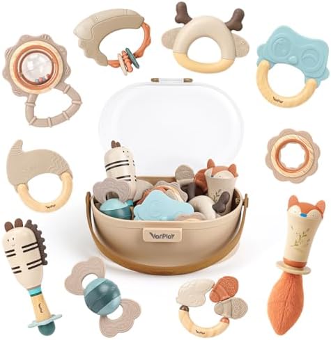 Sonajero Bebe 0-3 Meses Juguetes Montessori Bebes Juguetes Sensor...