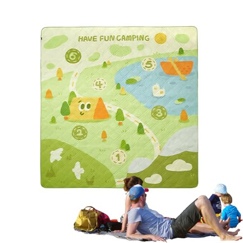 Coperta da picnic, spessa e pieghevole, per tutte le stagioni, coperta da picnic a tema gioco, per stadio, festival musicali, spiaggia, soggiorno, prato, cortile