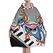 QAZG Musique Grenouille Jouer du Piano Sweat-Shirt à Capuche imprimé surdimensionné Confortable et Chaud à Capuche Doux et Pelucheux