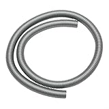 Oniissy Flexibler Vakuumschlauch, 2 m, 32 mm Innendurchmesser, 39 mm Außendurchmesser, für EVA-Material für Industrie- und Zentralstaubsauger, kompatibel mit 15/30-Liter-Modellen, Grau