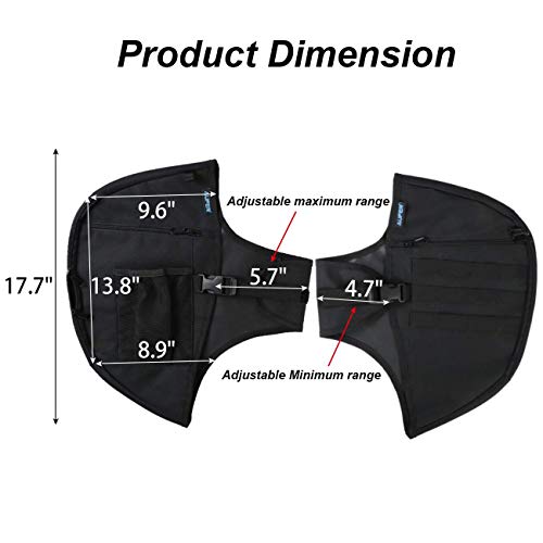 AUFER Motorcycle Highway crash bar Cover Soft Lowers Chaps Leg Warmer bag Multifunctional storage bag for Touring Street Glide Road King Road Glide Electra Glide and Trike Models 1980-2020