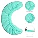 Coolrunner Ice Skate Blade Covers, Sports Blade Cover Skate Blade Protector for Hockey Skates, Figure Skates and Ice Skates, Black (Green, Large)
