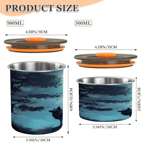 Blueangle bote hermético para café acero inoxidable 17oz miniatura 2